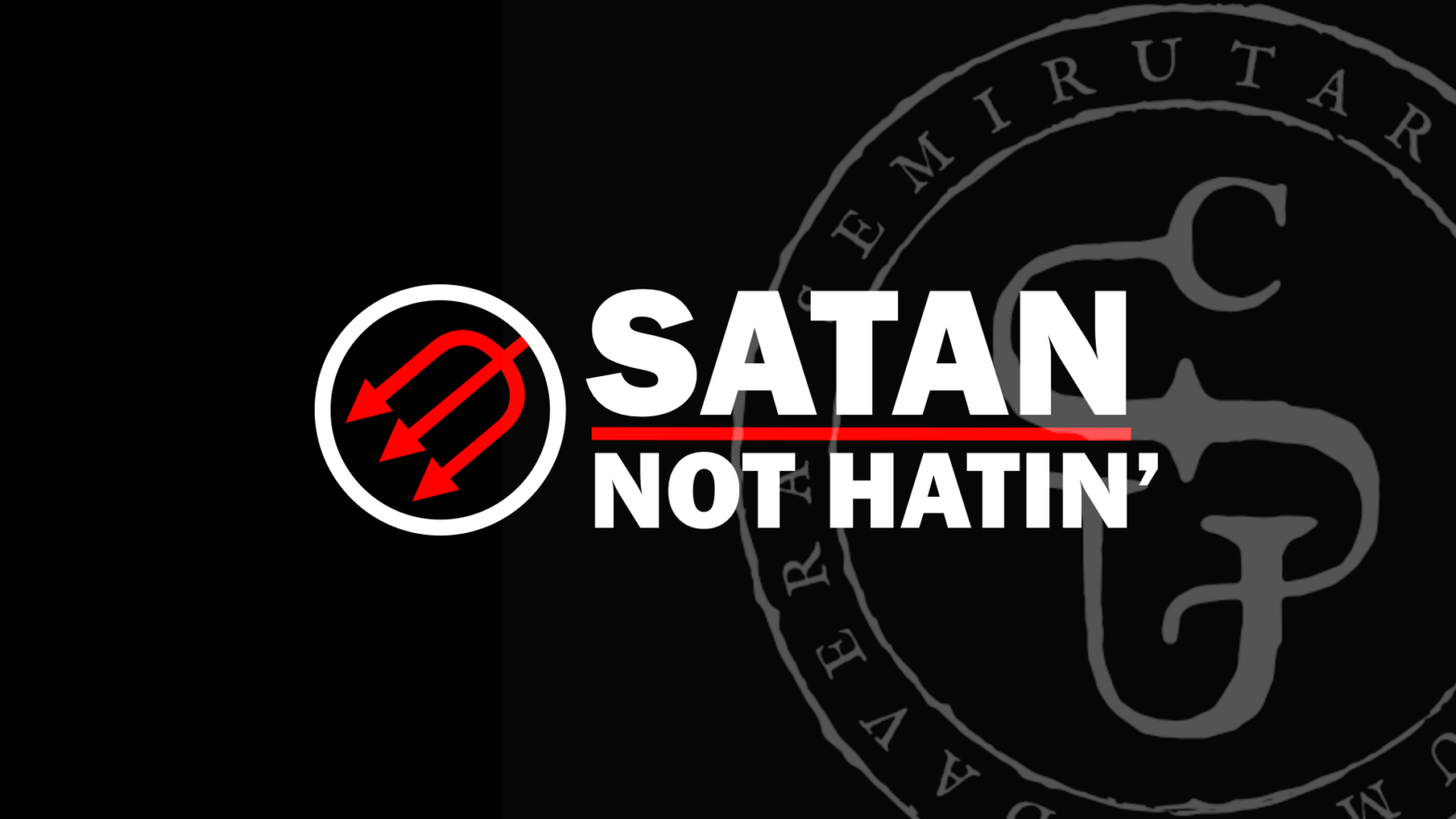 Satan not Hatin' logo